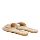 Ciabatte Donna Flat LIU JO Sandy 03 in Pelle Beige