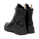 Anfibi Donna LIU JO Andrea 02 in Pelle Nera con Dettagli Bold