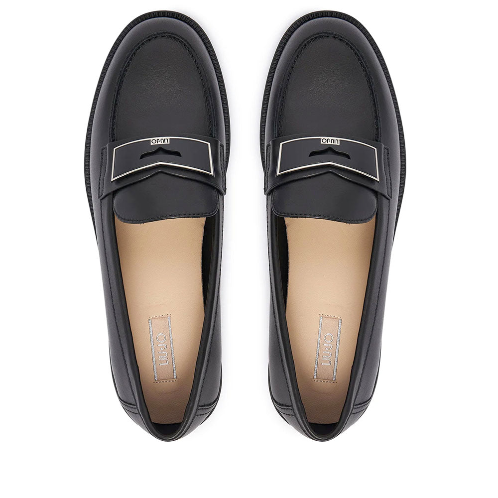 Mocassino Donna LIU JO linea Madison 03 in Pelle Nera
