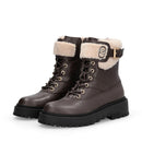 Anfibi Donna LIU JO Rumi 45F in Pelle Moka con Dettagli in Eco Fur