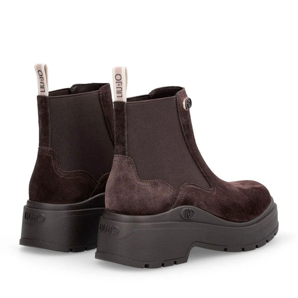 Stivaletti Platform Donna LIU JO Andrea 09 in Suede color Moka