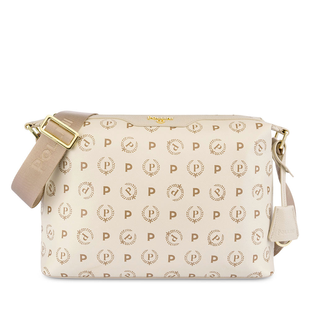 Borsa Donna a Spalla e a Tracolla POLLINI linea Heritage Avorio Avorio