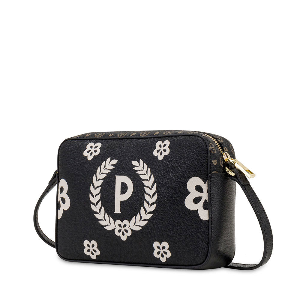 Borsa Donna a Tracolla POLLINI linea Day Si! Heritage Nero e Bianco