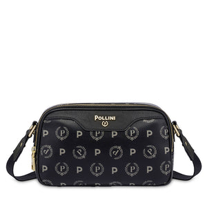 Borsa Donna Camera Bag POLLINI linea Heritage Logo Nero