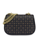 Borsa Donna a Tracolla Media POLLINI linea Heritage Logo Classic Nero e Nero