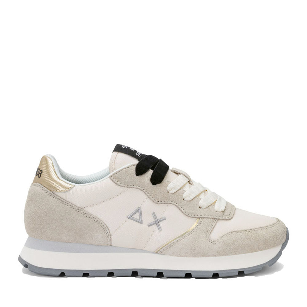 Sneakers Donna SUN68 Ally Silver Gold Bianco Panna - Z46202