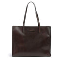 Borsa Donna Shopper THE BRIDGE Linea Mirra in Pelle color Moka