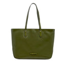 Shopping Bag Donna THE BRIDGE linea Larissa in Pelle Verde Maggiorana