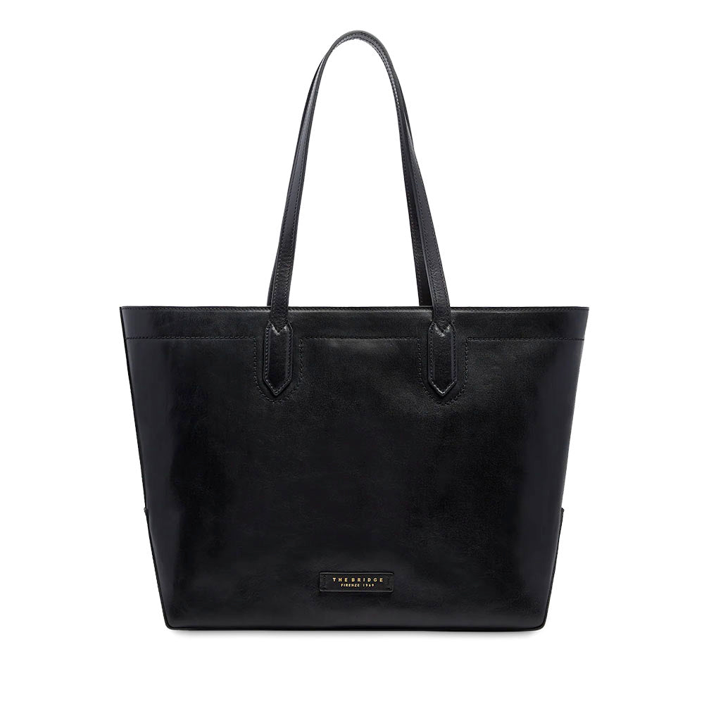 Shopping Bag Donna THE BRIDGE linea Larissa in Pelle Nera