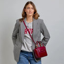 Borsa Donna a Mano THE BRIDGE linea Lucrezia in Pelle Rosso Barolo