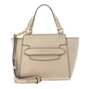 Damen-Henkeltasche THE BRIDGE Modell Lucrezia aus Leder in Buttergelb