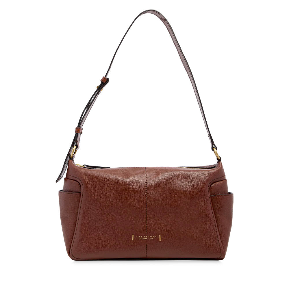 Borsa Donna a Spalla THE BRIDGE linea Letizia in Pelle Marrone