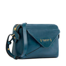Borsa Donna a Tracolla THE BRIDGE linea Frida in Pelle Blu Pavone