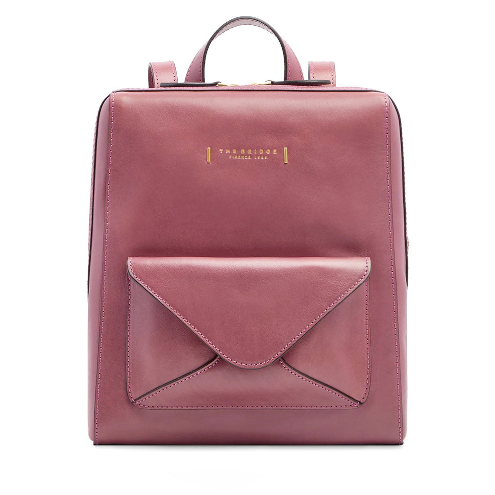 Zaino Donna THE BRIDGE linea Frida in Pelle Viola Orchidea