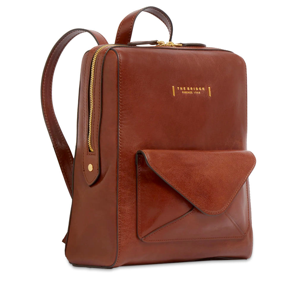 Zaino Donna THE BRIDGE linea Frida in Pelle Marrone
