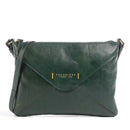 Borsa Donna Piatta a Tracolla THE BRIDGE linea Frida in Pelle Verde Pino
