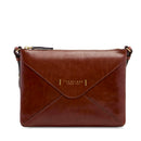 Borsa Donna Piatta a Tracolla THE BRIDGE linea Frida in Pelle Marrone