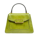 Borsa Donna a Mano THE BRIDGE linea Ginevra Wow in Pelle stampa Cocco Verde Pistacchio