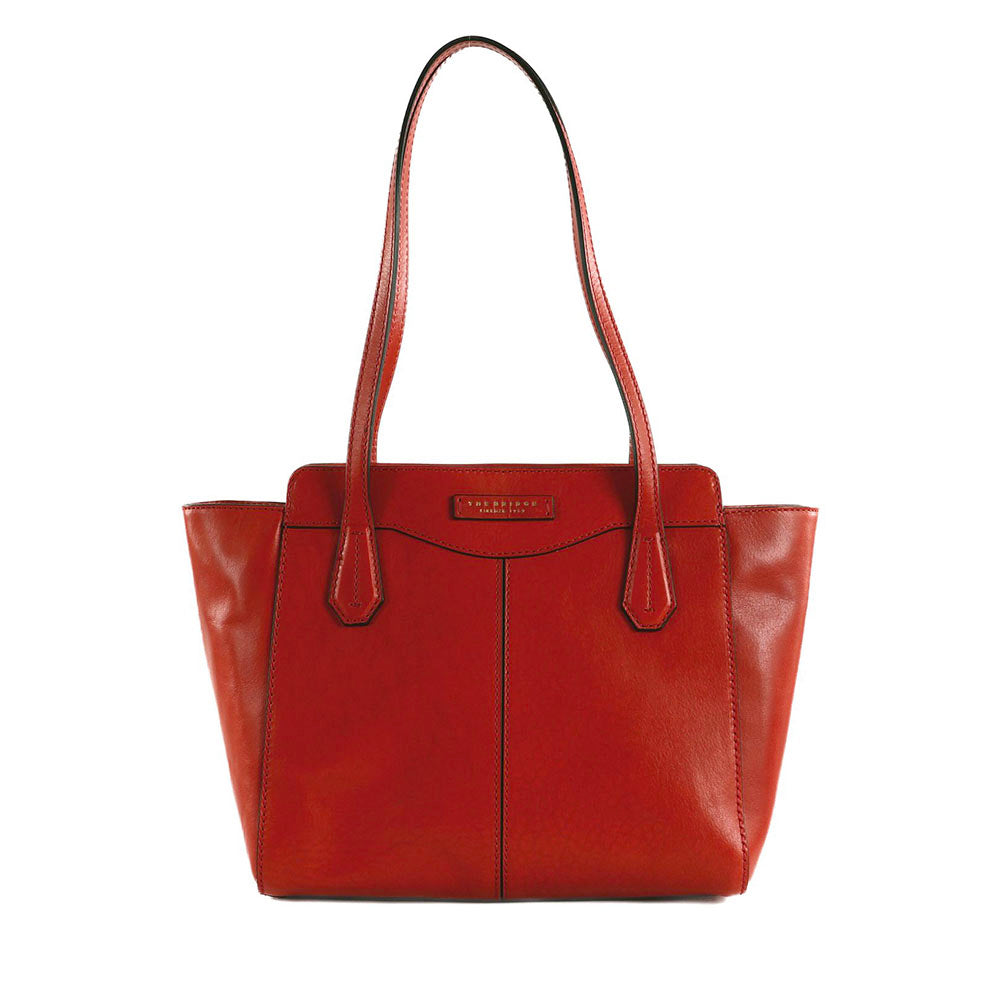 Shopping Bag Donna THE BRIDGE linea Gloria in Pelle Arancio Bruciato