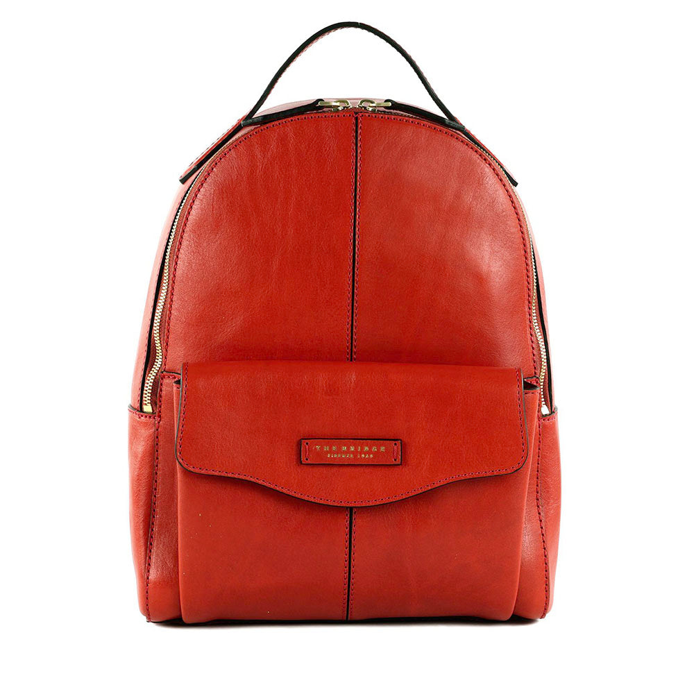 Zaino Donna Grande THE BRIDGE linea Gloria in Pelle Arancio Bruciato