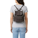Zaino Donna con Pattina THE BRIDGE linea Martina in Pelle color Moka