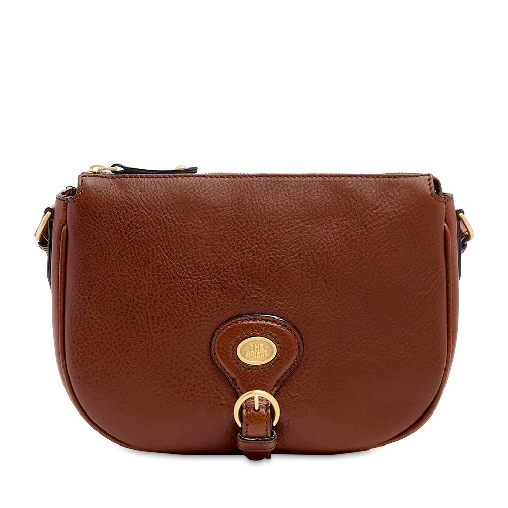 Borsa Donna a Tracolla Media THE BRIDGE linea Isadora in Pelle Marrone