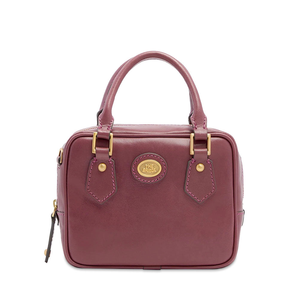 Bauletto Donna Mini THE BRIDGE linea Story in Pelle Viola Orchidea