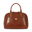 Women's Brown Leather Two-Handle Bag THE BRIDGE Story