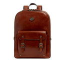Zaino Uomo Doppio Scomparto THE BRIDGE linea Galileo in Pelle Marrone