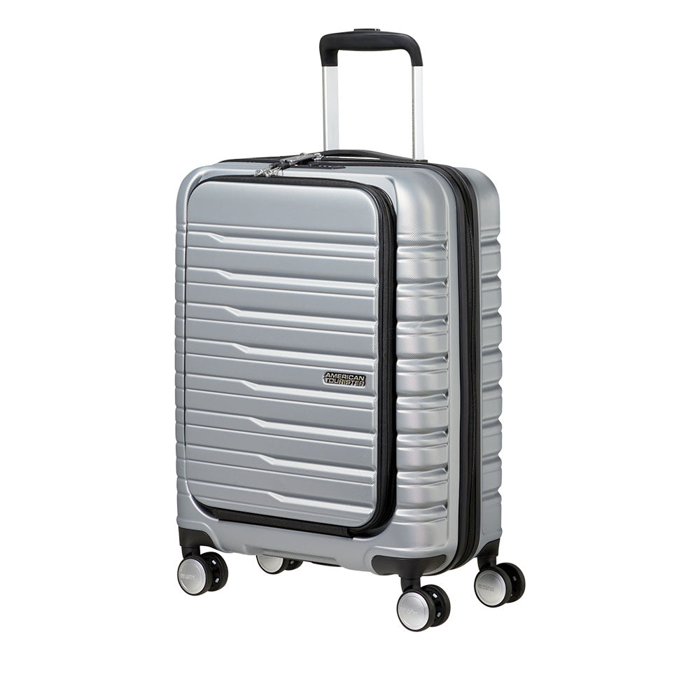 Trolley Cabina Rigido Easy Access 4 Ruote AMERICAN TOURISTER linea Flashline colore Sky Silver