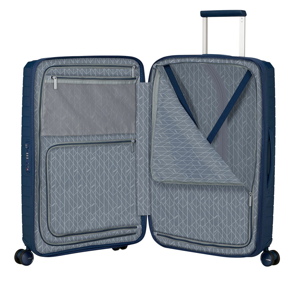 Trolley Medio Rigido Espandibile 4 Ruote AMERICAN TOURISTER linea FastForward colore Navy Blue