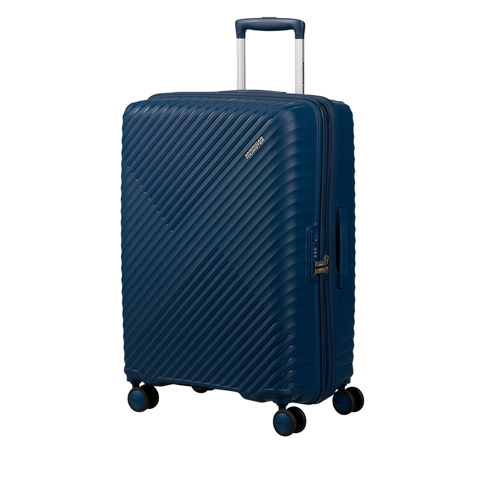 Trolley Medio Rigido Espandibile AMERICAN TOURISTER linea Diablast colore Darkwave Blue