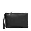 Pochette Unisex GIANNI CONTI in Pelle Martellata Nera