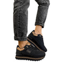 Sneakers Running 1A Classe Alviero Martini in Eco Nappa Nera con Inserti Geo Classic 2560