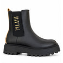 Stivaletti Beatles 1A Classe Alviero Martini in Eco Nappa Nera con Maxi Logo 2579