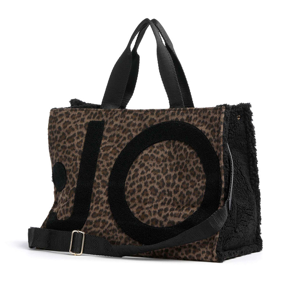 Tote Bag Donna LIU JO in Tessuto stampa Animalier