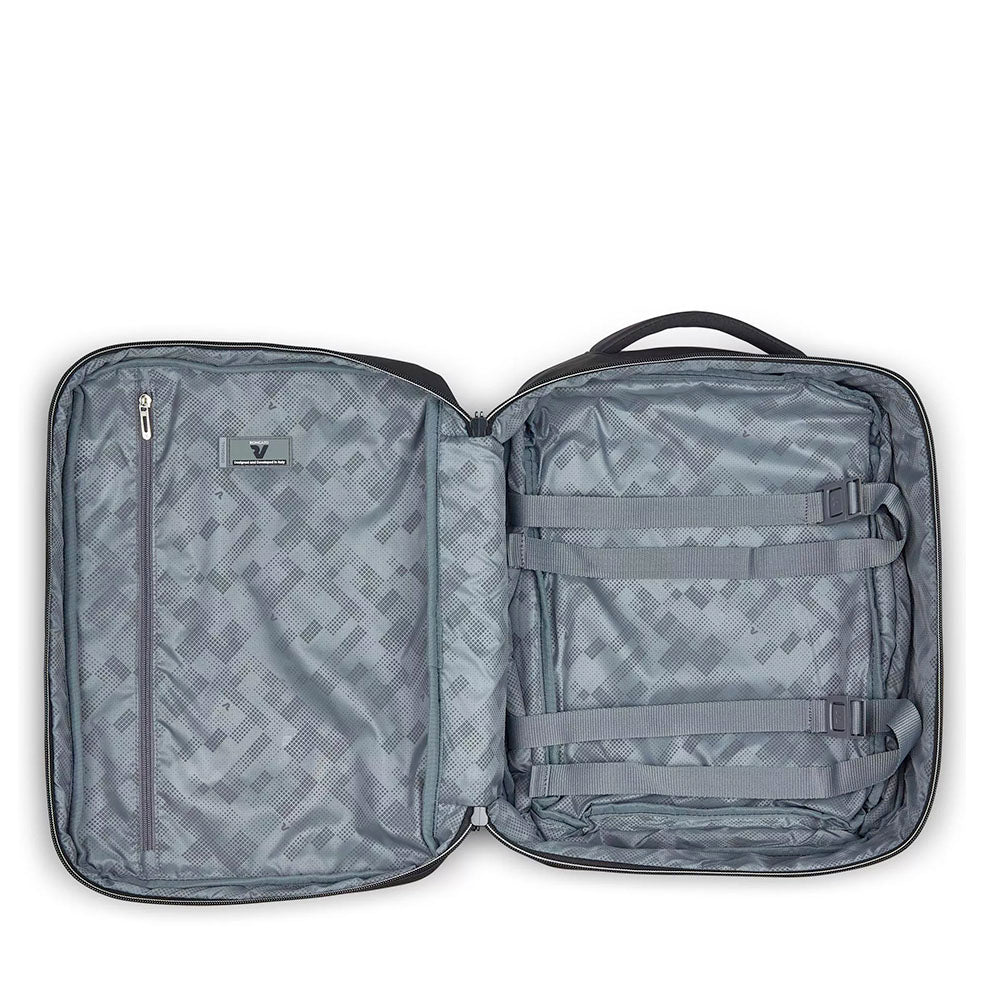 Zaino da Viaggio Underseat Espandibile RONCATO linea Wanderline in Tessuto Gommato Nero