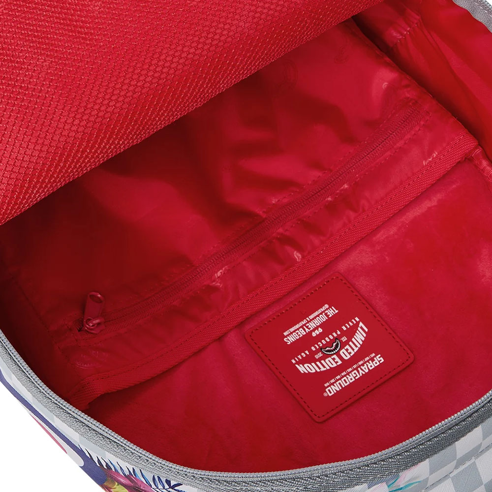 Zaino Unisex SPRAYGROUND stampa Cream Flowering Jungle Shark DLXSV