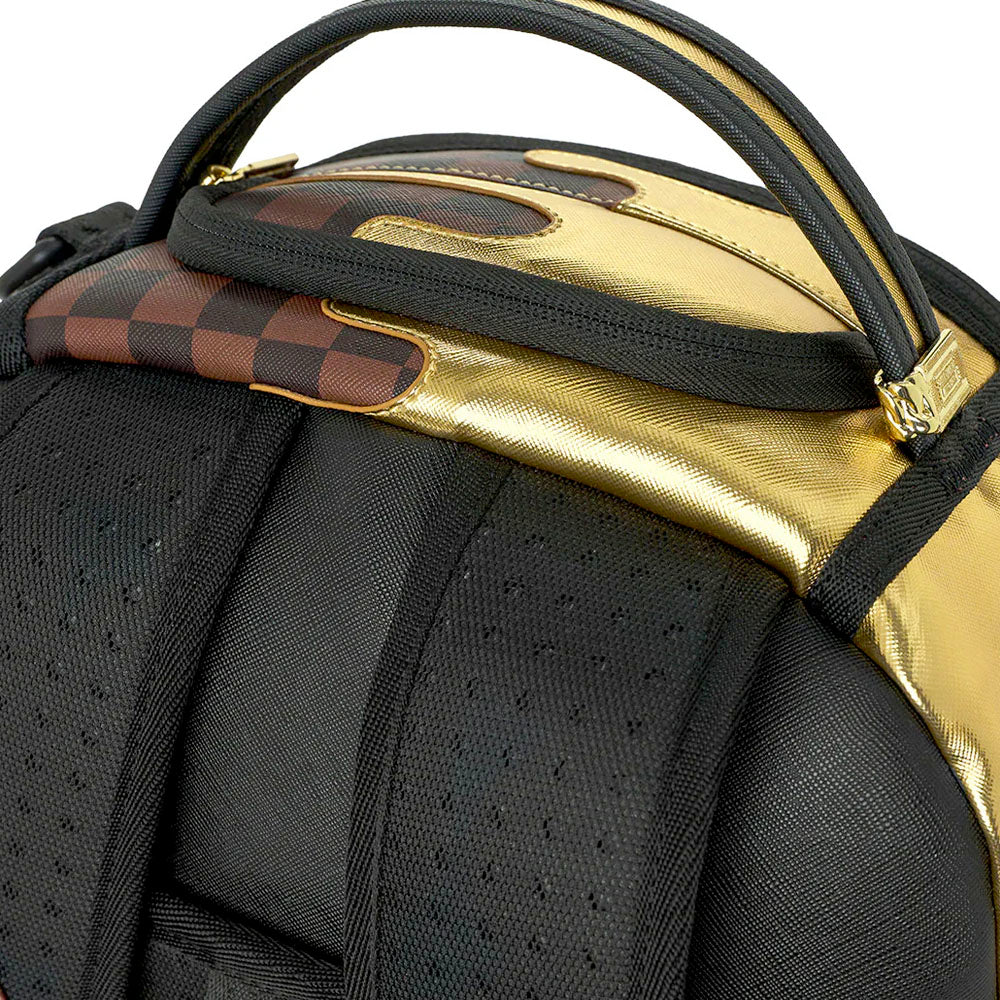 Zaino Unisex SPRAYGROUND stampa Sharks in Paris Gold Drip