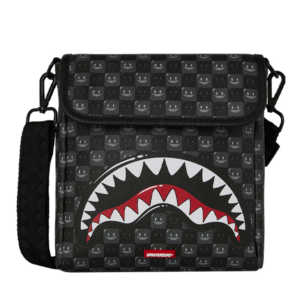 Borsello SPRAYGROUND stampa Sharks in Paris WTF Bubbly Black Check