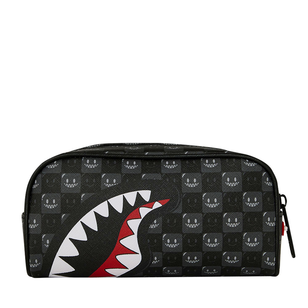 Pouch SPRAYGROUND stampa Sharks in Paris WTF Bubbly Black Check