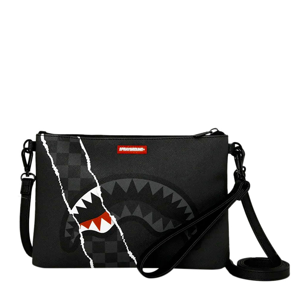 Pochette con Tracolla SPRAYGROUND stampa Center Rip Revealing Gray Check