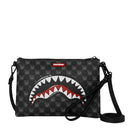 Pochette con Tracolla SPRAYGROUND stampa Sharks in Paris WTF Bubbly Black Check