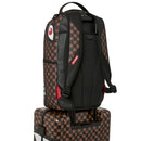 Trolley Cabina Rigido 4 Ruote SPRAYGROUND stampa Sharks in Paris WTF Bubble Brown Check