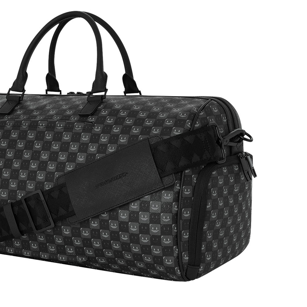 Borsone Weekend SPRAYGROUND stampa Sharks in Paris WTF Bubbly Black Check