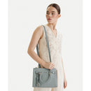 Borsa Donna a Mano LIU JO Better effetto Bottalato Azzurro con Charm