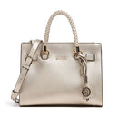 Borsa Donna a Mano LIU JO Better effetto Bottalato Light Gold con Charm