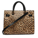 Mittelgroße Damen-Henkeltasche LIU JO mit Animal-Print mit Anhänger