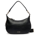 Hobo Bag Media con Tracolla LIU JO Nera con Logo Laserato Monogram