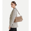 Borsa Donna Media a Spalla e Tracolla LIU JO stampa Bottalata color Fango